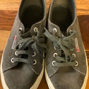 Superga Gray Suede Sneakers